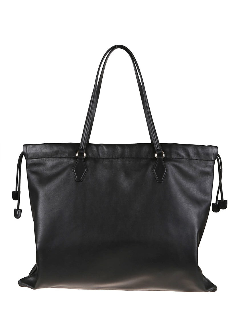 Jimmy Choo Spacious Black Leather Shopper Bag