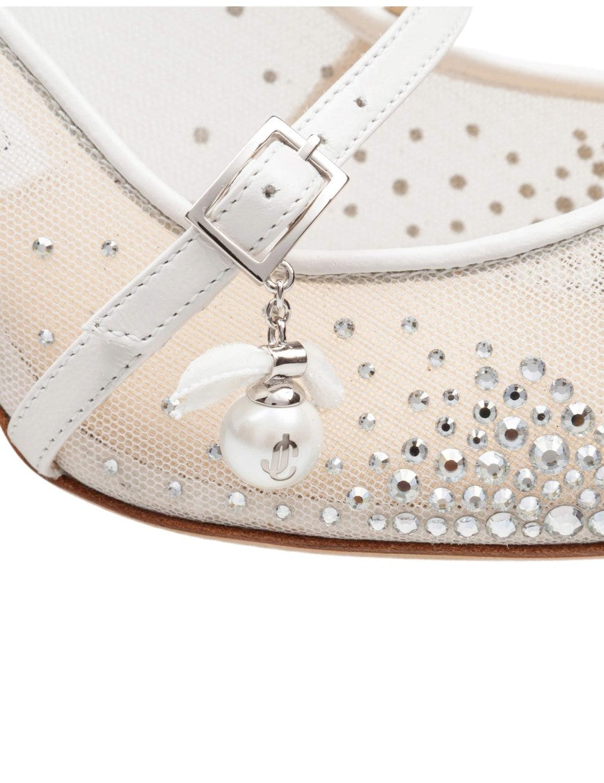 Jimmy Choo Aren 65 Tkw Mesh And Leather Pumps