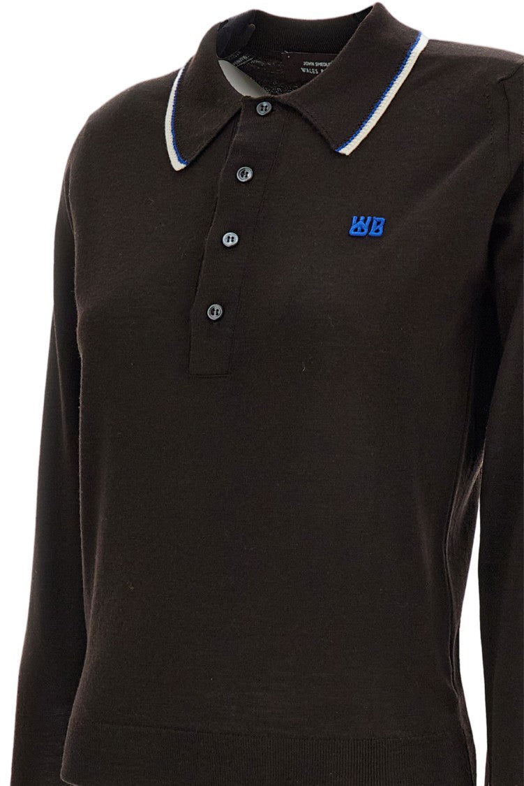 Wales Bonner Brown Wales Bonner Polo Shirt