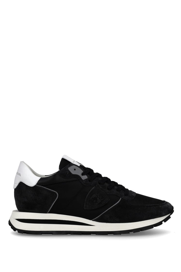 Philippe Model White Tropez Suede Nylon Sneakers