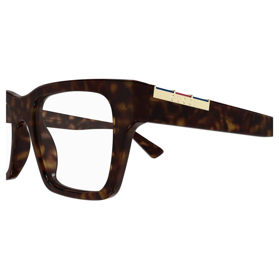 Gucci Gg1889o Square Tortoiseshell Eyeglasses