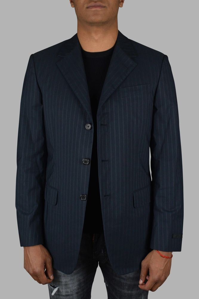 Prada Navy Blue Cotton Jacket