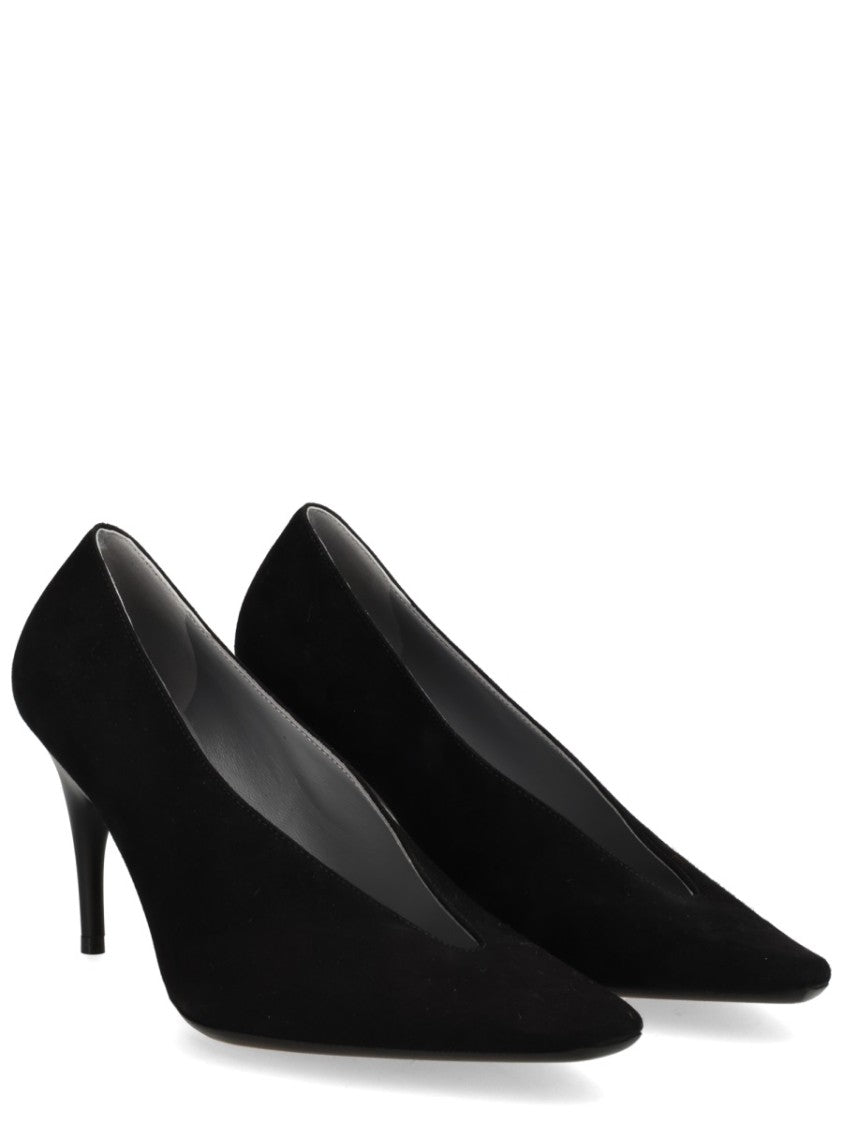 Balenciaga Duchesse Stiletto Heel Leather Pumps
