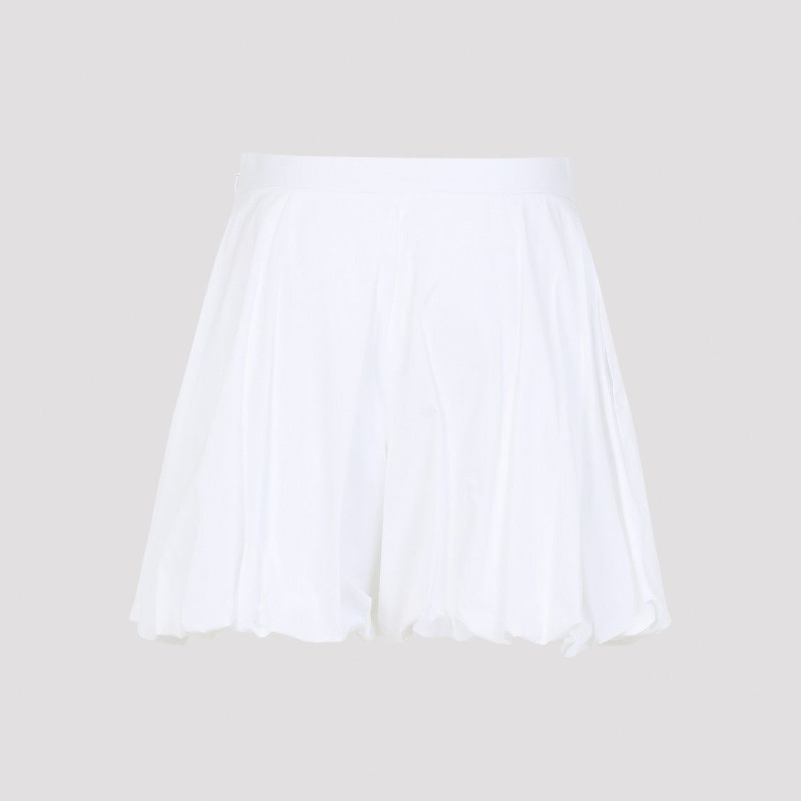 Jil Sander Voluminous White Cotton Bermuda