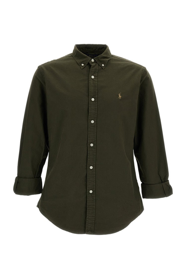 Polo Ralph Lauren Green Cotton Featherweight Mesh Casual Shirt