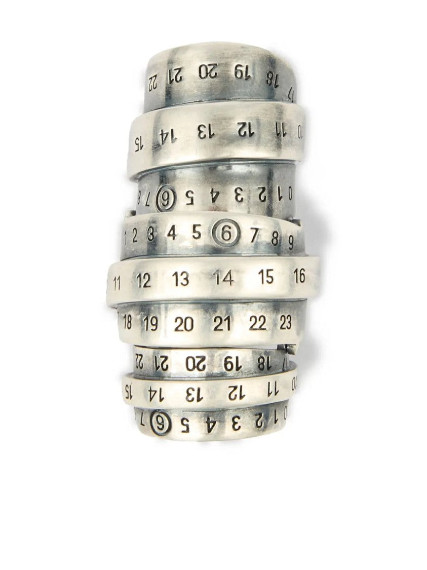 Mm6 By Maison Margiela Signautre Numbers Motif Ring