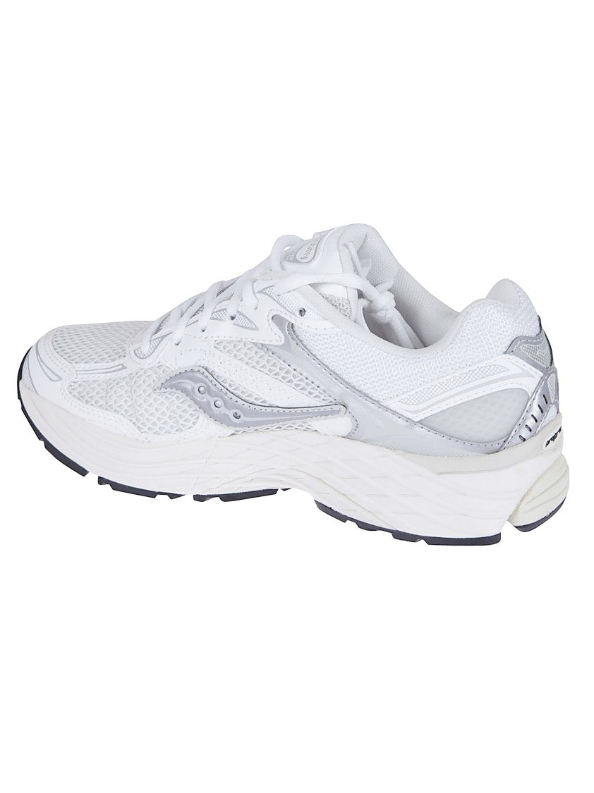 Saucony Technical Fabric And Leather Sneakers With Iconic Logo Accents