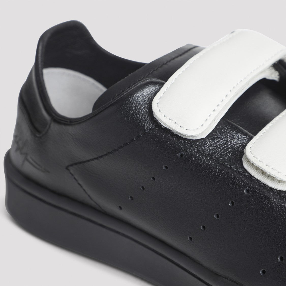 Y-3 Stan Smith Velcro Black Leather Sneakers