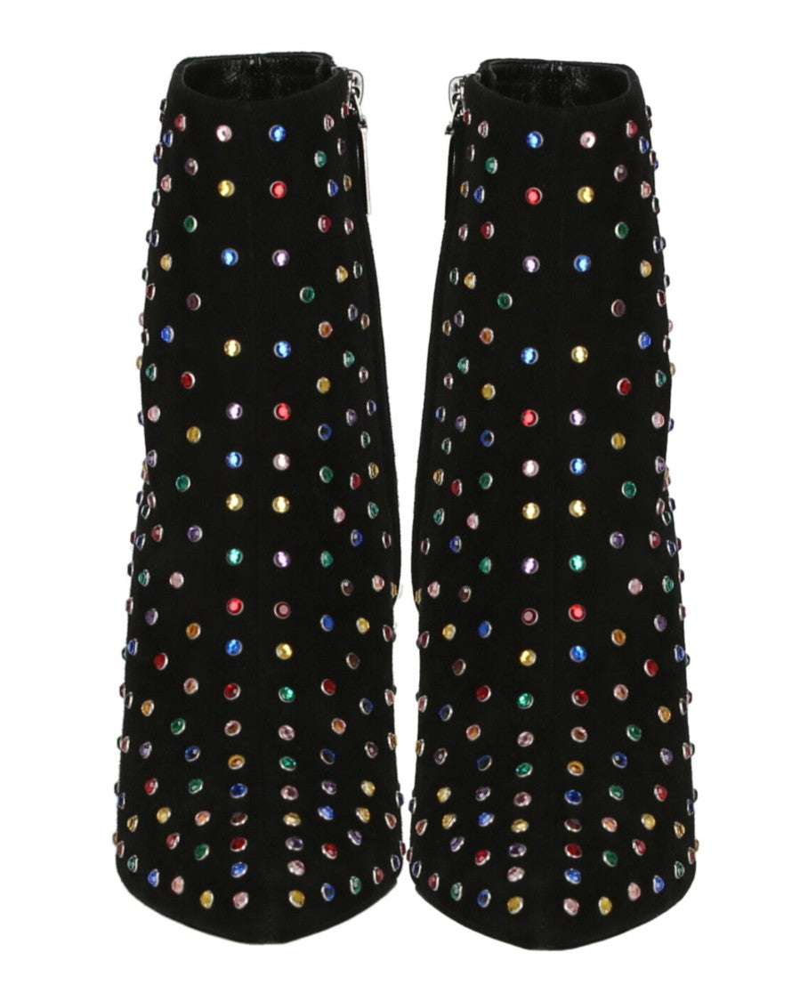 Saint Laurent Betty Embellished Ankle Boots