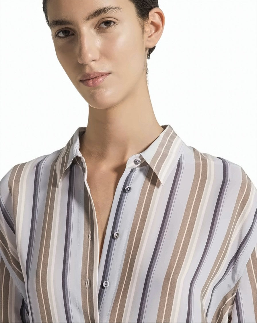 Seventy Regular-Fit Striped Silk-Viscose Shirt