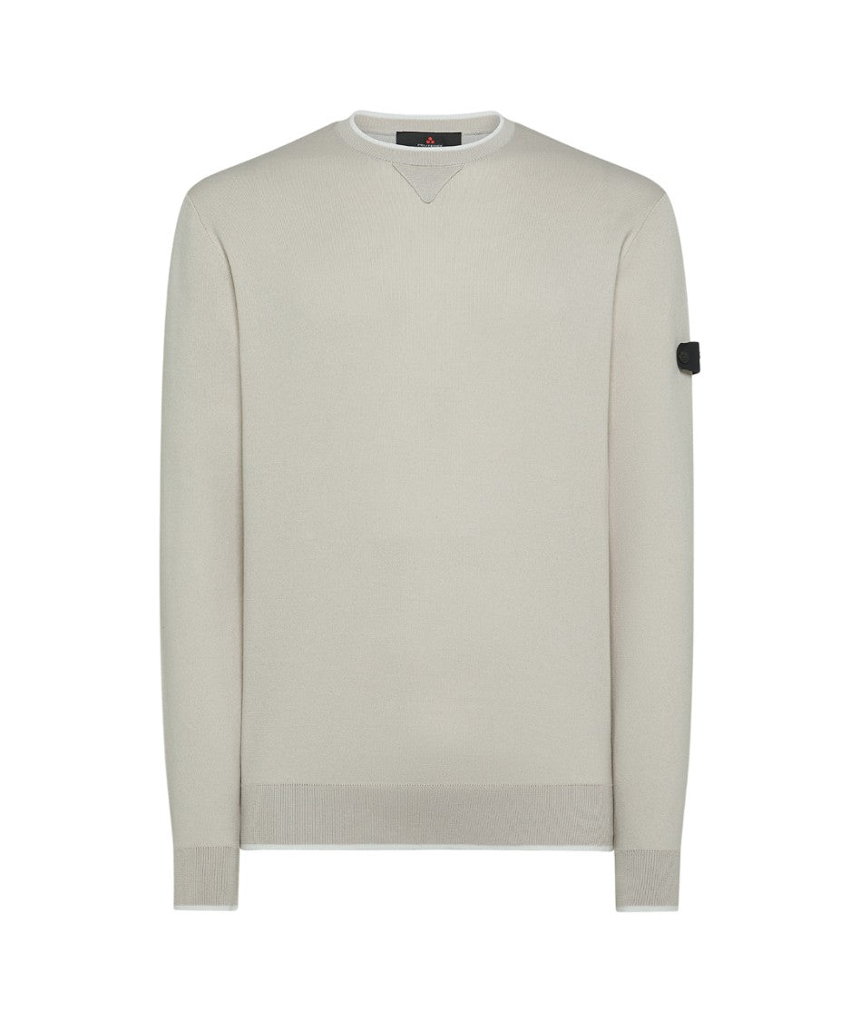 Peuterey Beige Long Sleeve Crew Neck Sweater