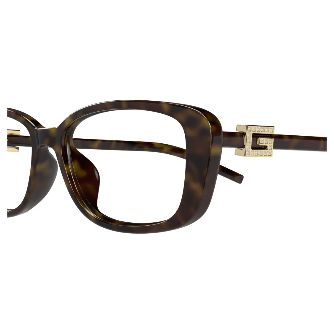Gucci Gg1685ok Rectangular Tortoiseshell Eyeglasses