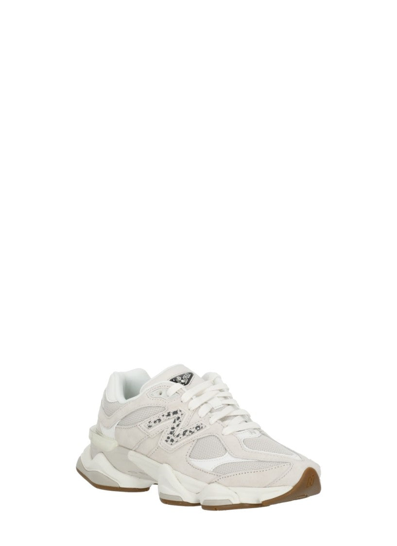 New Balance Ivory Leather Fabric Abzorb Cushioning Low-Top Sneakers