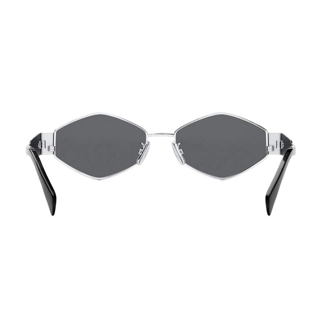 Celine Silver Metal Triomphe Geometric Metal Sunglasses