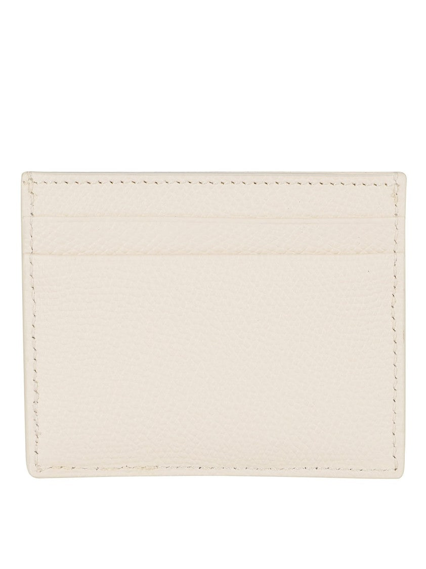 Valentino Garavani Textured Leather Wallet With Logo Embellishment