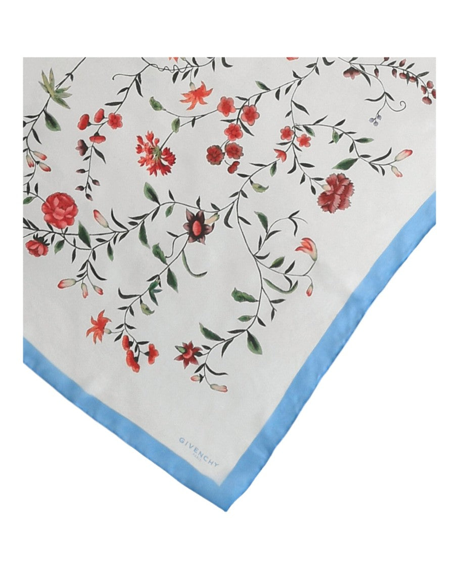 Givenchy Floral Print Silk Scarf