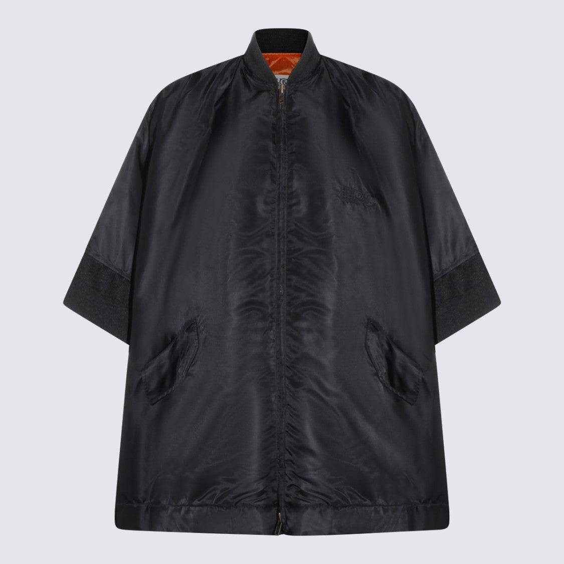 Mm6 By Maison Margiela Tailored Black Jacket With Classic Collar