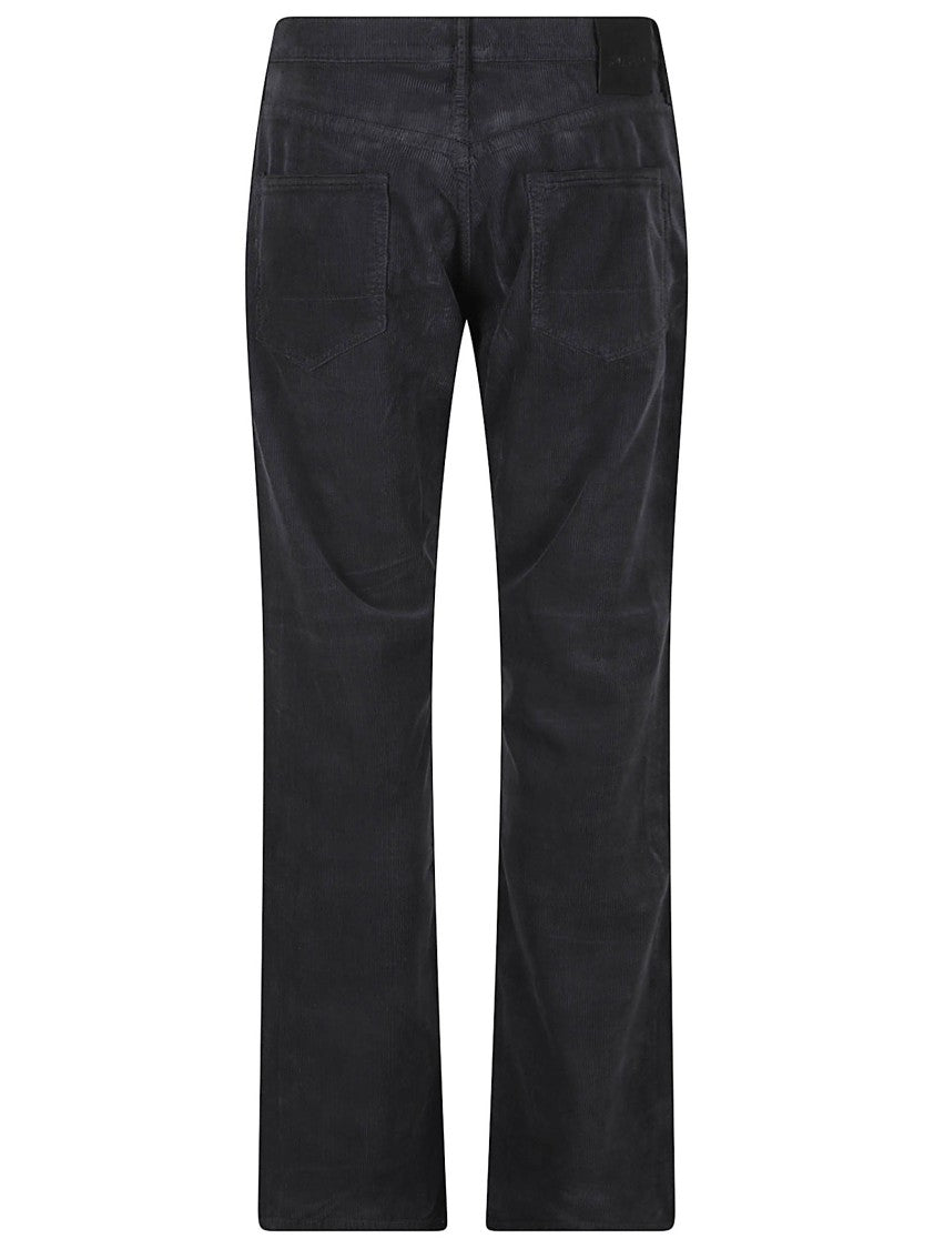Tom Ford Straight-Leg Black Corduroy Jeans With Classic Five-Pocket Design