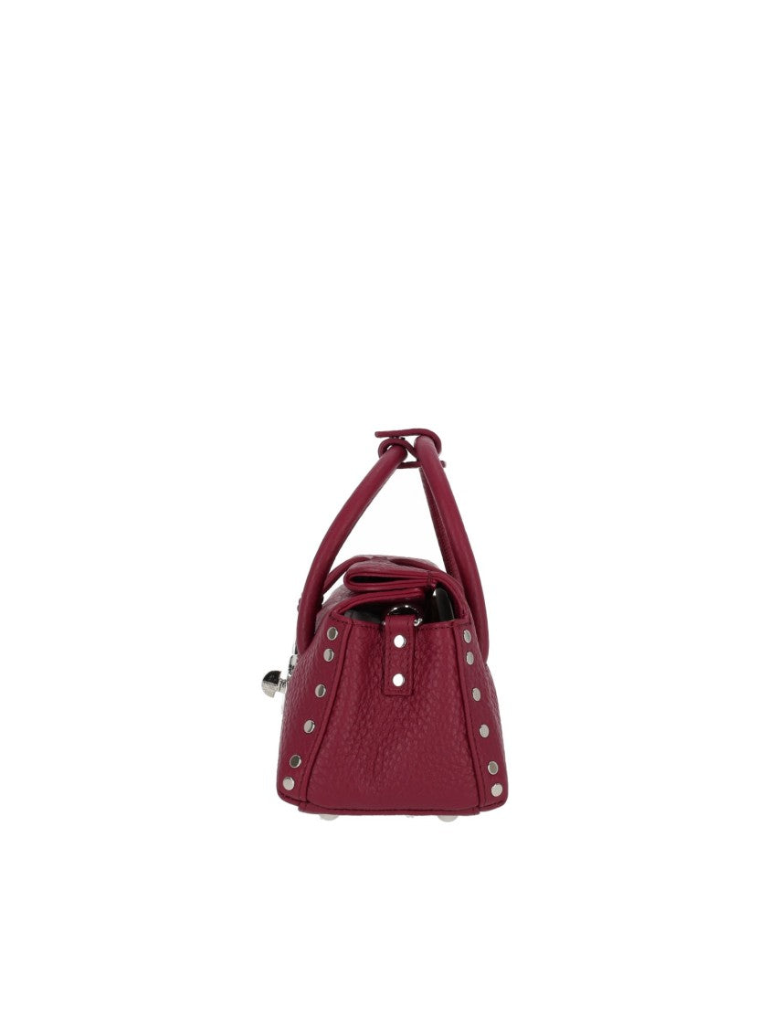 Zanellato Srl Damasco Centauro Textured Leather Shoulder Bag