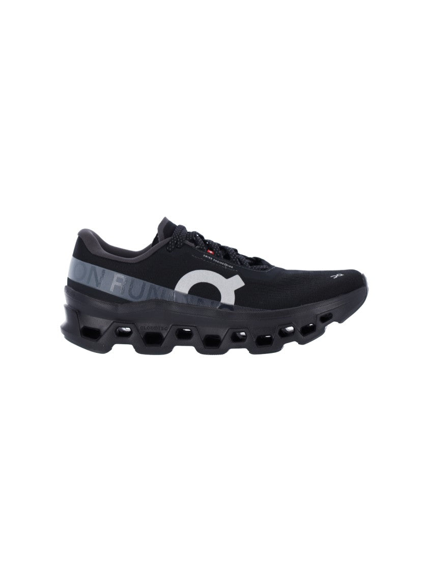 On Black Cloudmonster Fabric Sneakers