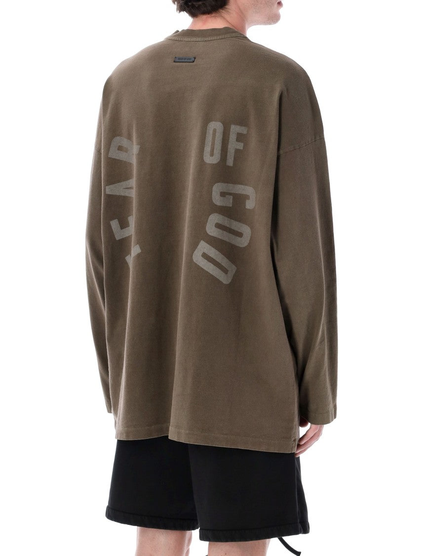 Fear Of God Baseball Ls Tee Dropped Shoulder Tee