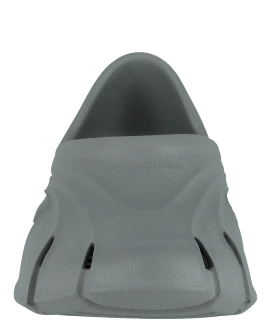 Balenciaga Sculpted Molded Clogs With Ventilation Cutouts And Block Heel