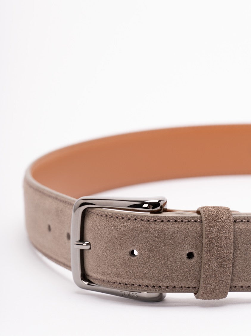 Tod's Calf Leather Suede Belt