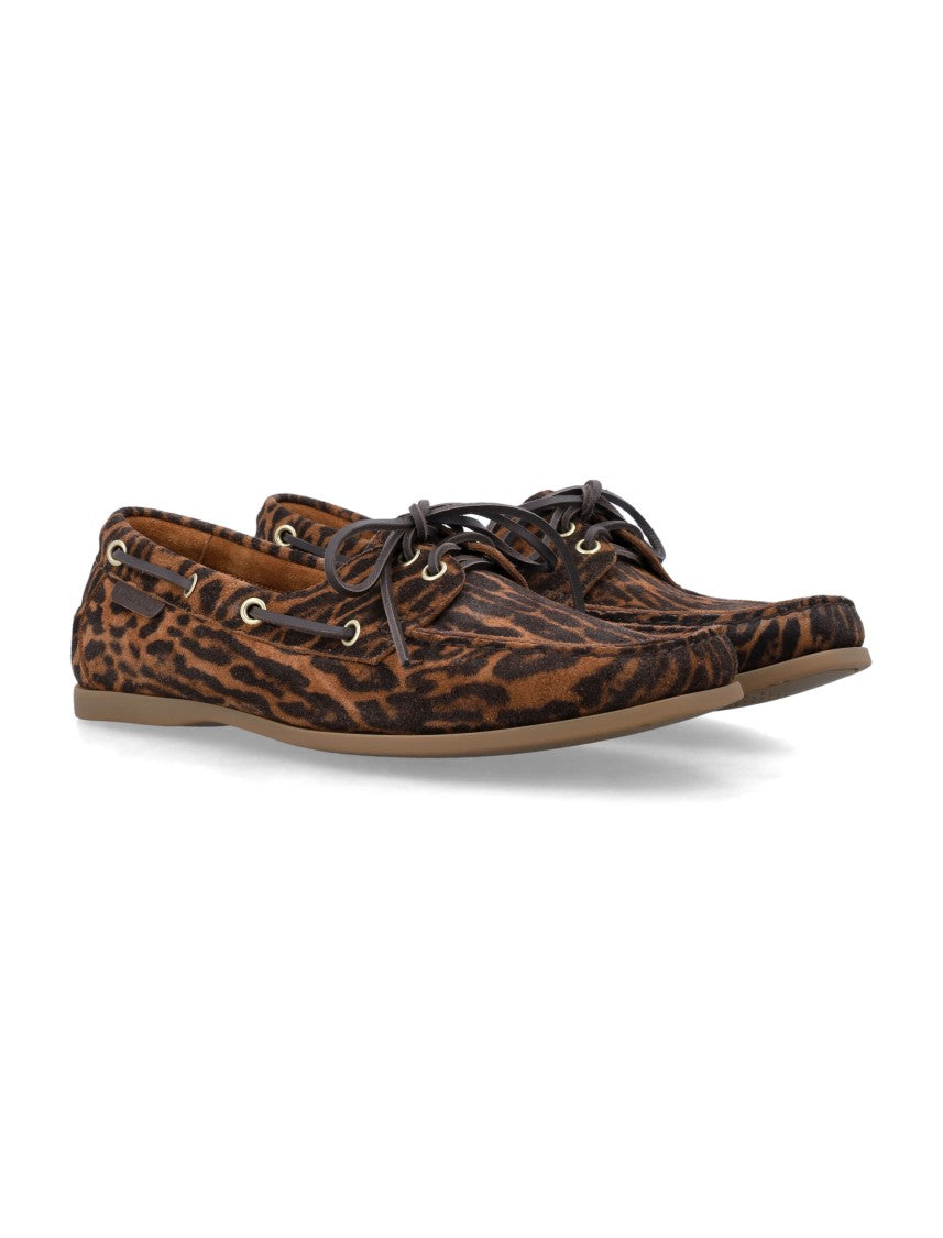 Tom Ford Robin Animal Print Suede Loafers