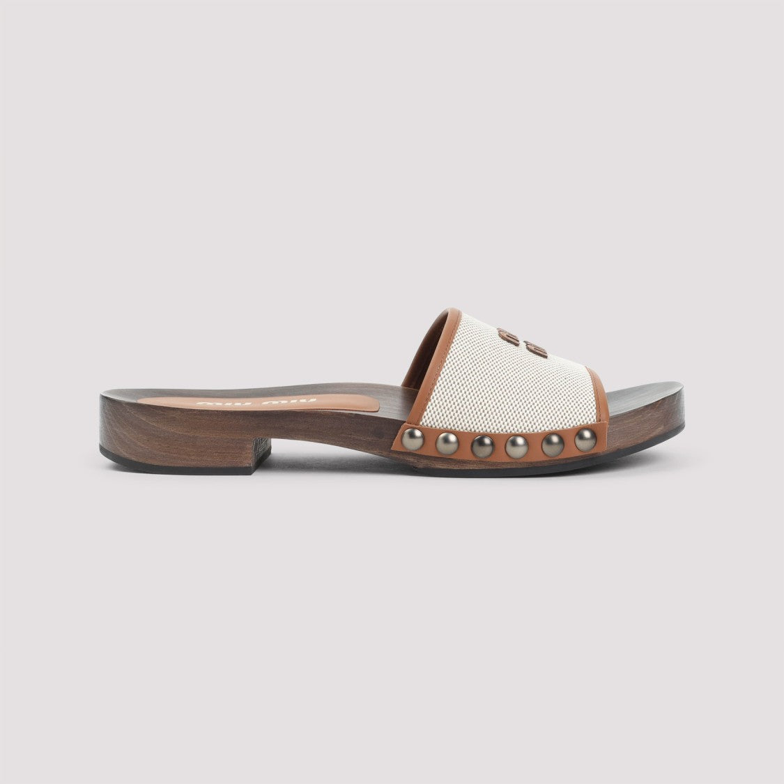 Miu Miu Low Heel Open-Toe Sandals