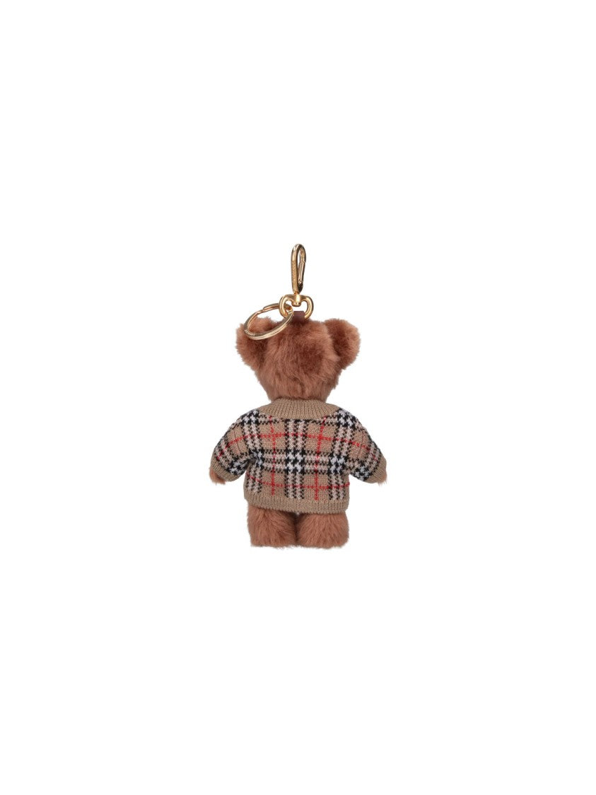 Burberry Beige Thomas Bear Fabric Charm