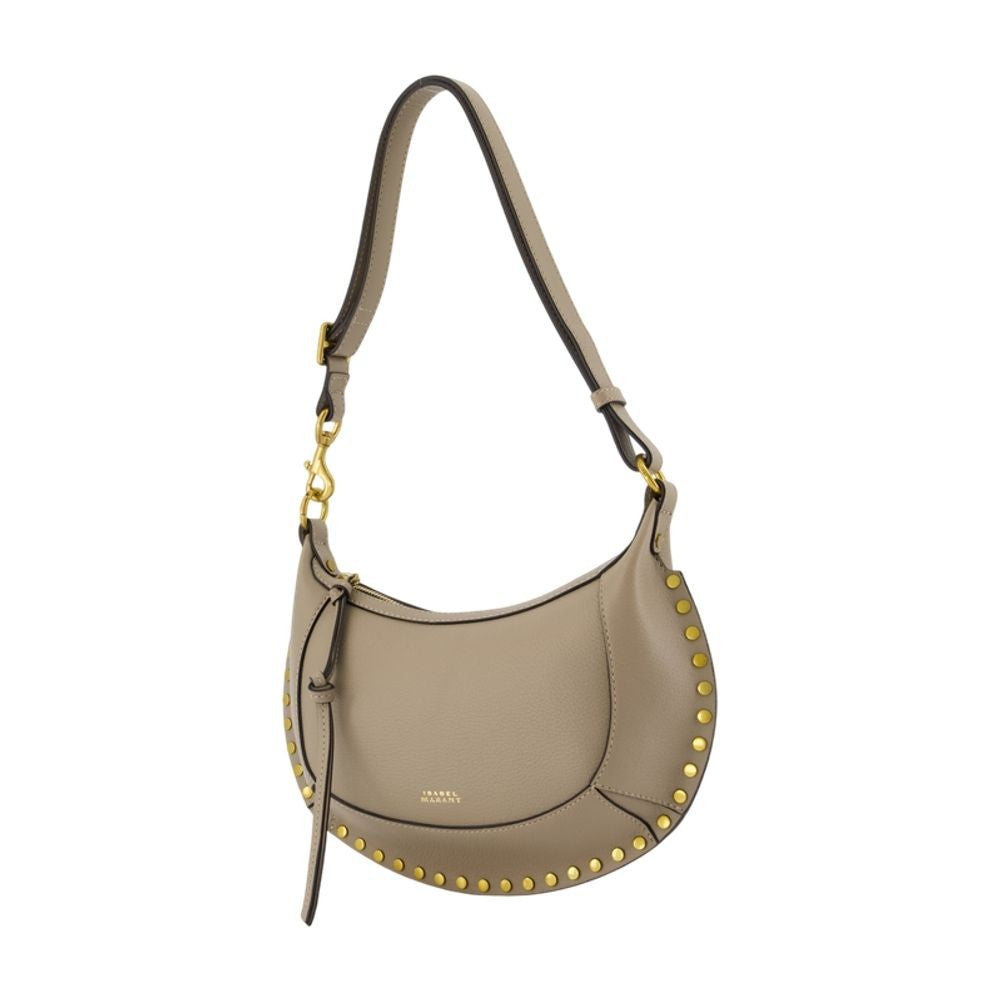 Isabel Marant Crescent-Shaped Calfskin Leather Shoulder Bag