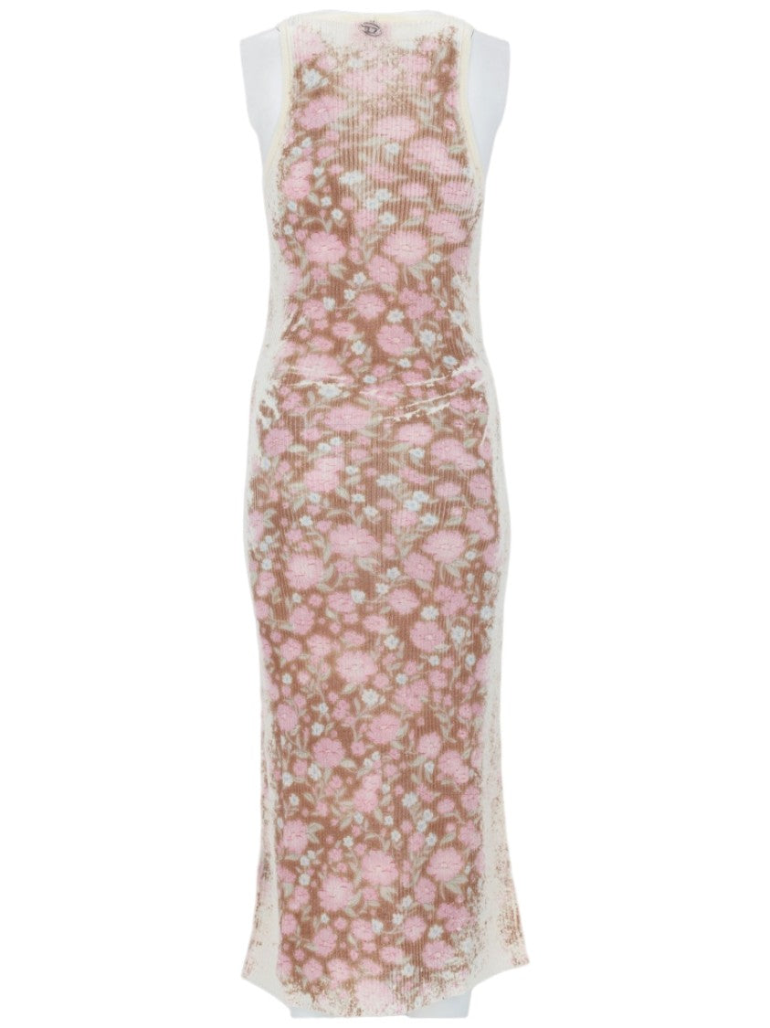 Diesel M-Blom Linen Sleeveless Floral Dress