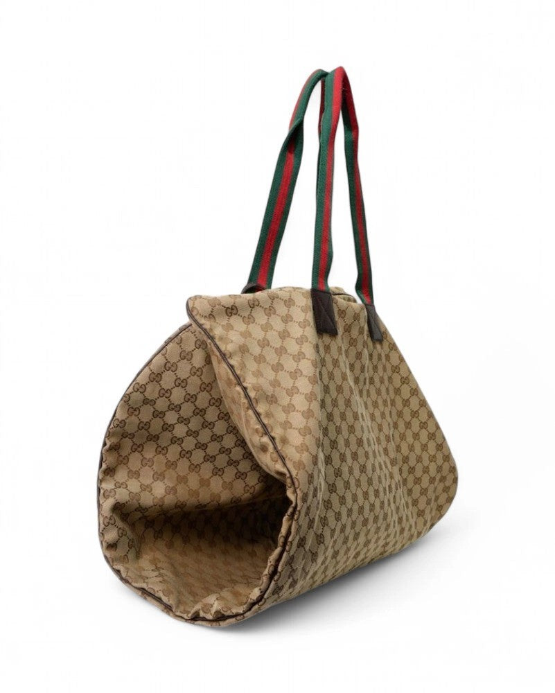 Gucci Brown Gg Supreme Garment Bag