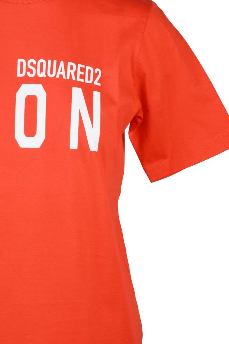 Dsquared2 Orange Women Cotton T-Shirt