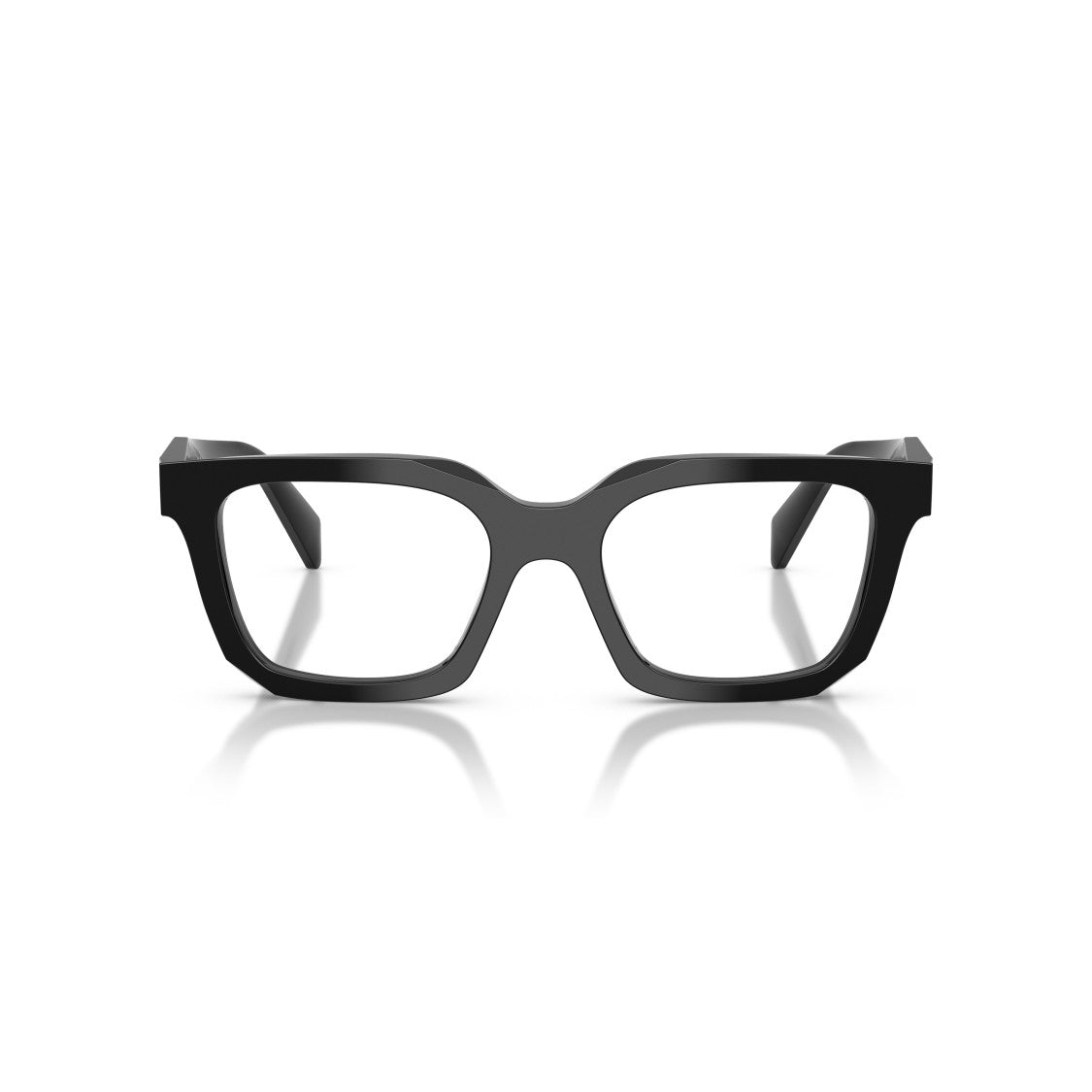 Prada 0Pr C08v Rectangular Black Acetate Eyeglasses