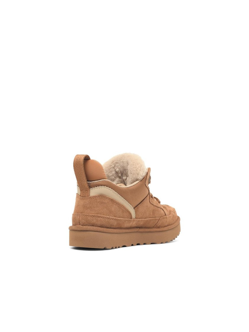 Ugg Chestnut Lowmel Suede Fabric Sneakers