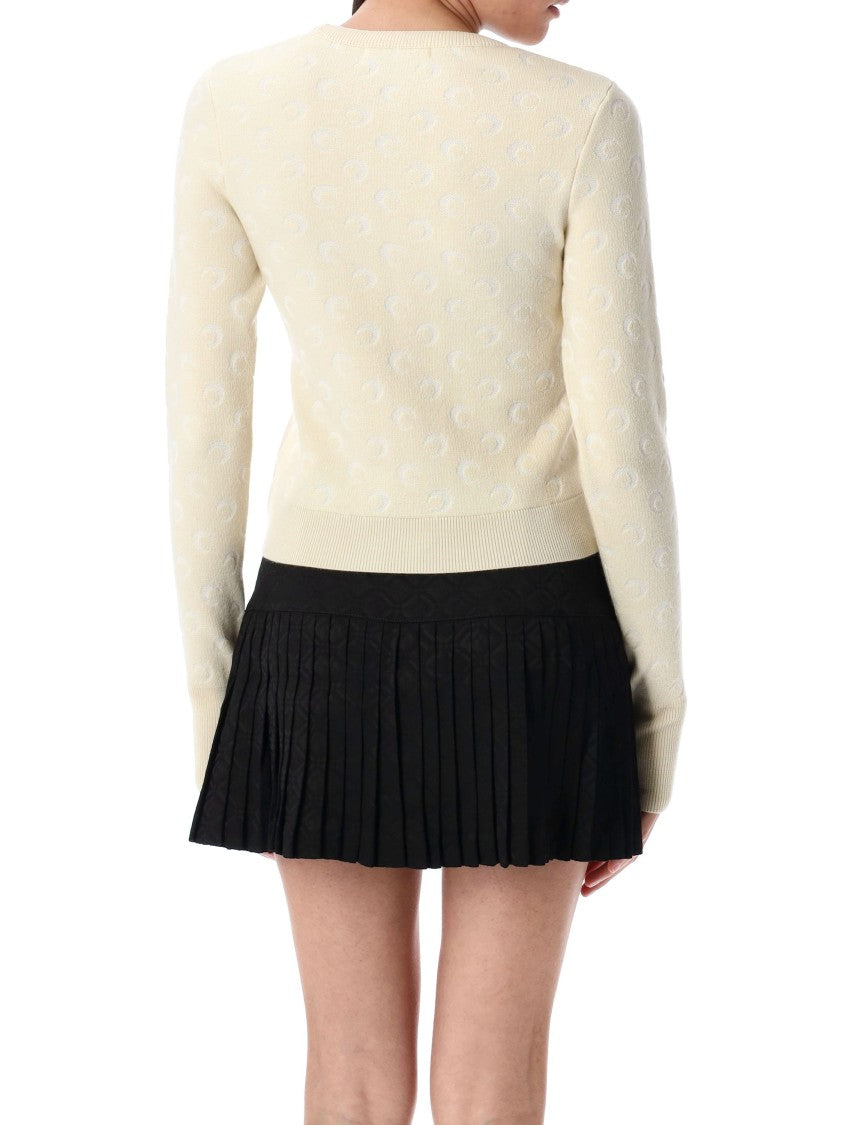 Marine Serre Moon Jacquard Knit Sweater