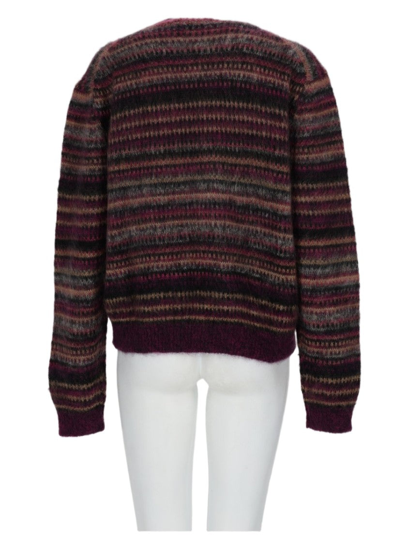 Isabel Marant Étoile Horizontal Striped Knit Sweater In Deep Tones
