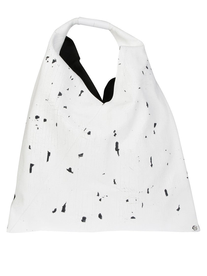 Mm6 By Maison Margiela Two-Tone Soft-Structured Handbag With Slouchy Silhouette