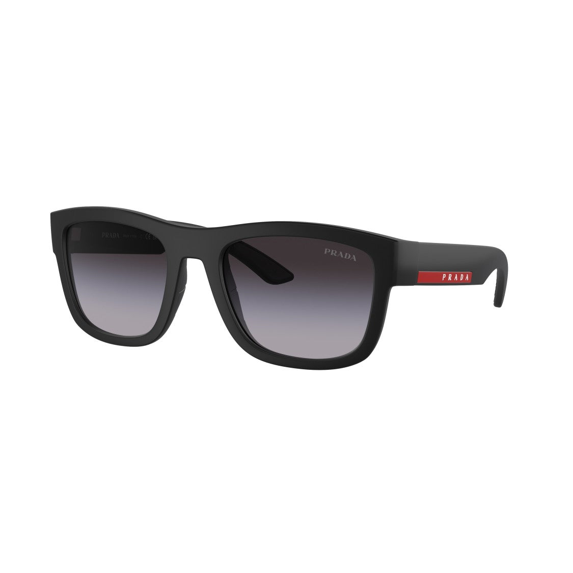 Prada Linea Rossa 0Ps 01Zs Rectangular Matte Black Sunglasses