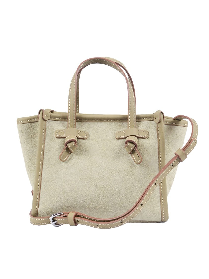 Gianni Chiarini Trapezoidal Suede Knot Handbag