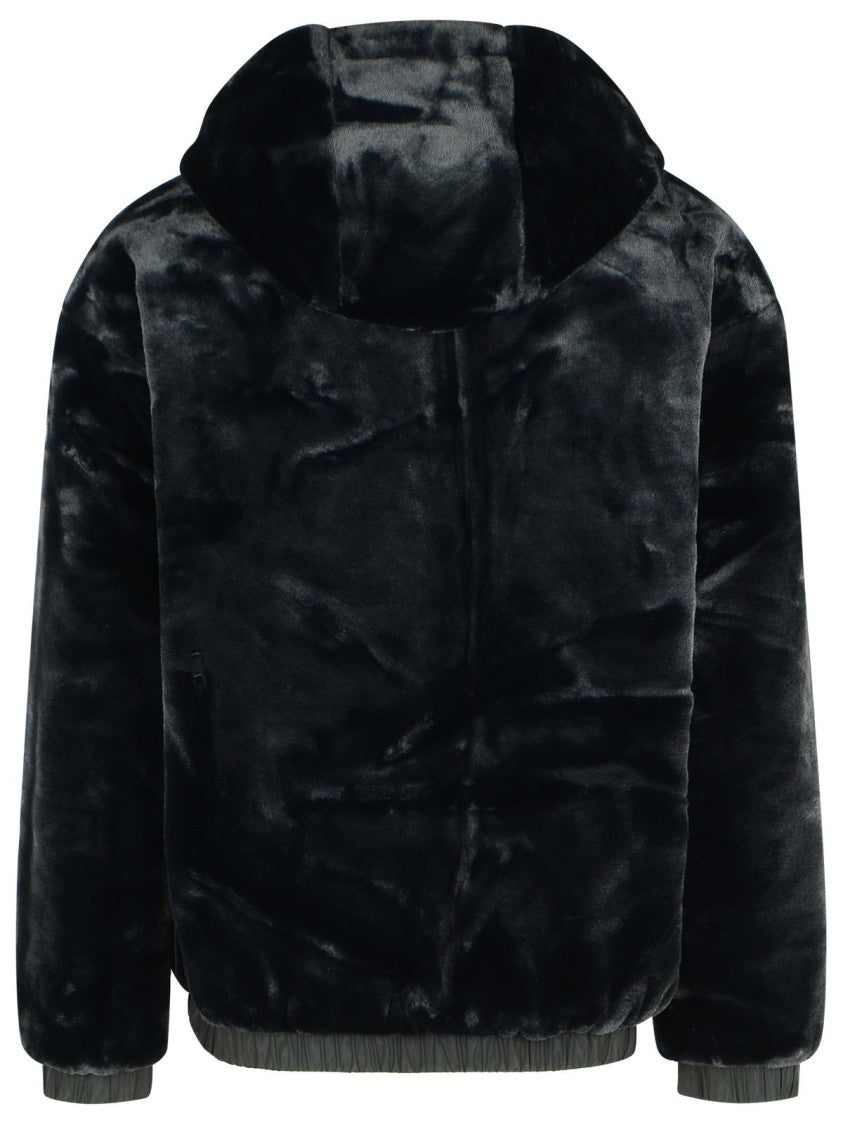 Moose Knuckles 'Border Bunny' Reversible Black Polyester Sweatshirt