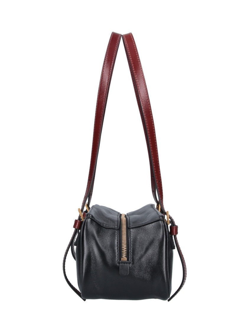 Versace Black Emblème Rectangular Leather Bag