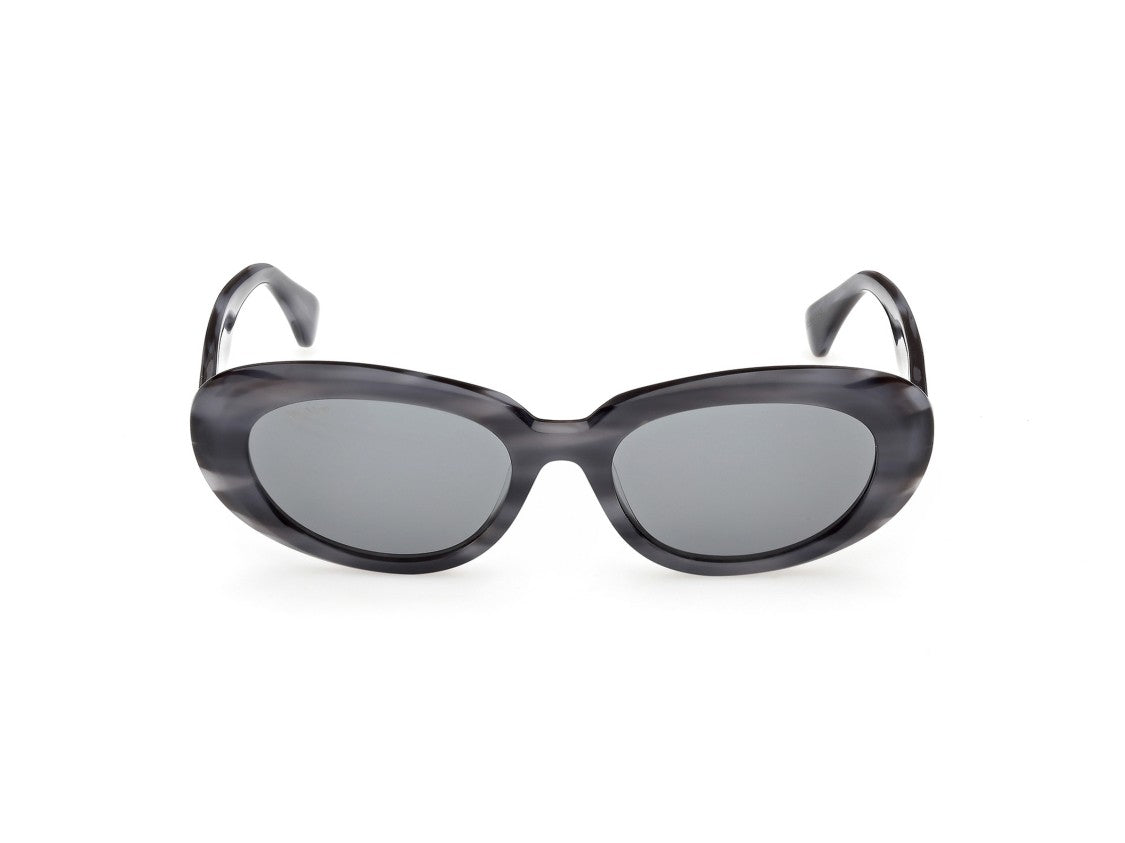 Max Mara Marbled Mm0196 Oversized Rounded Sunglasses