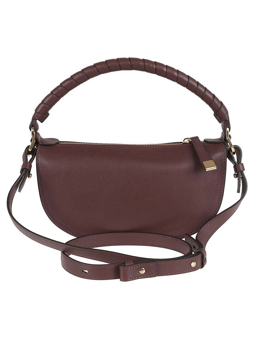 Chloé Crescent Mini Crossbody Bag In Soft Calf Leather