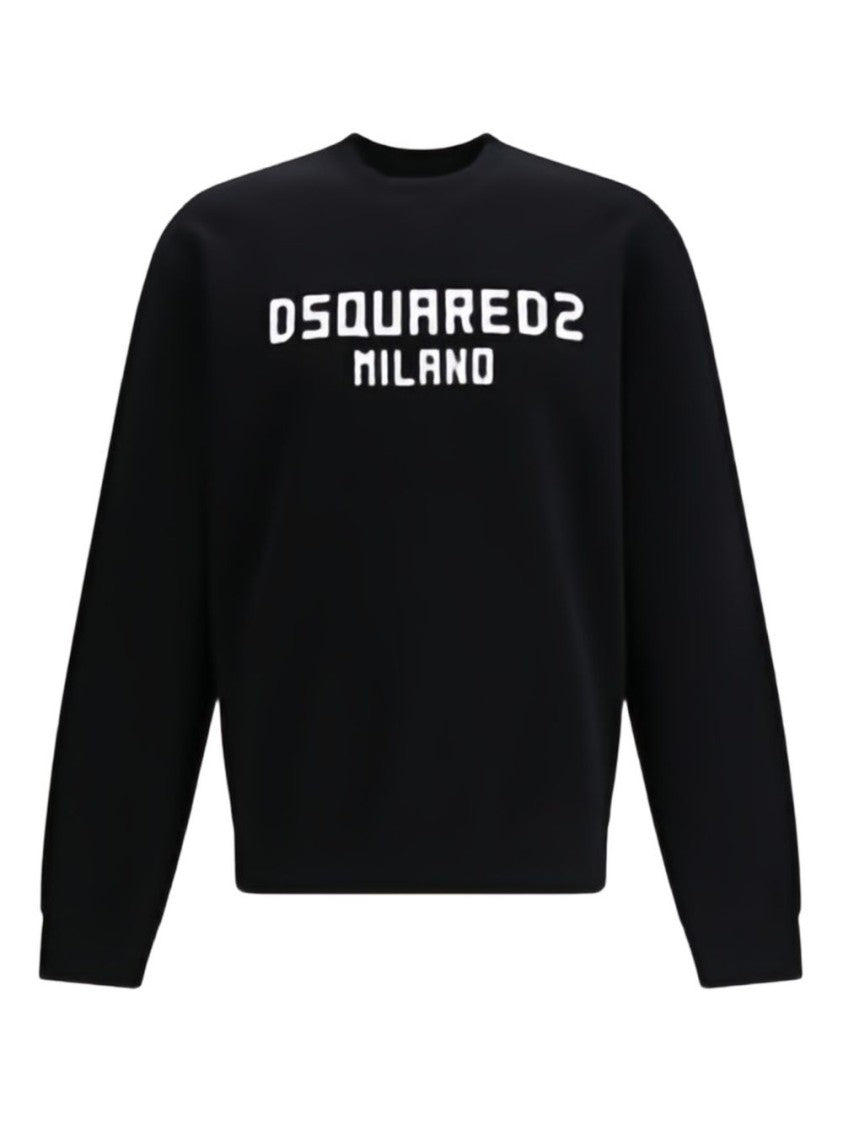 Dsquared2 Long-Sleeve Crew Neck Sweatshirt With Bold Front Lettering