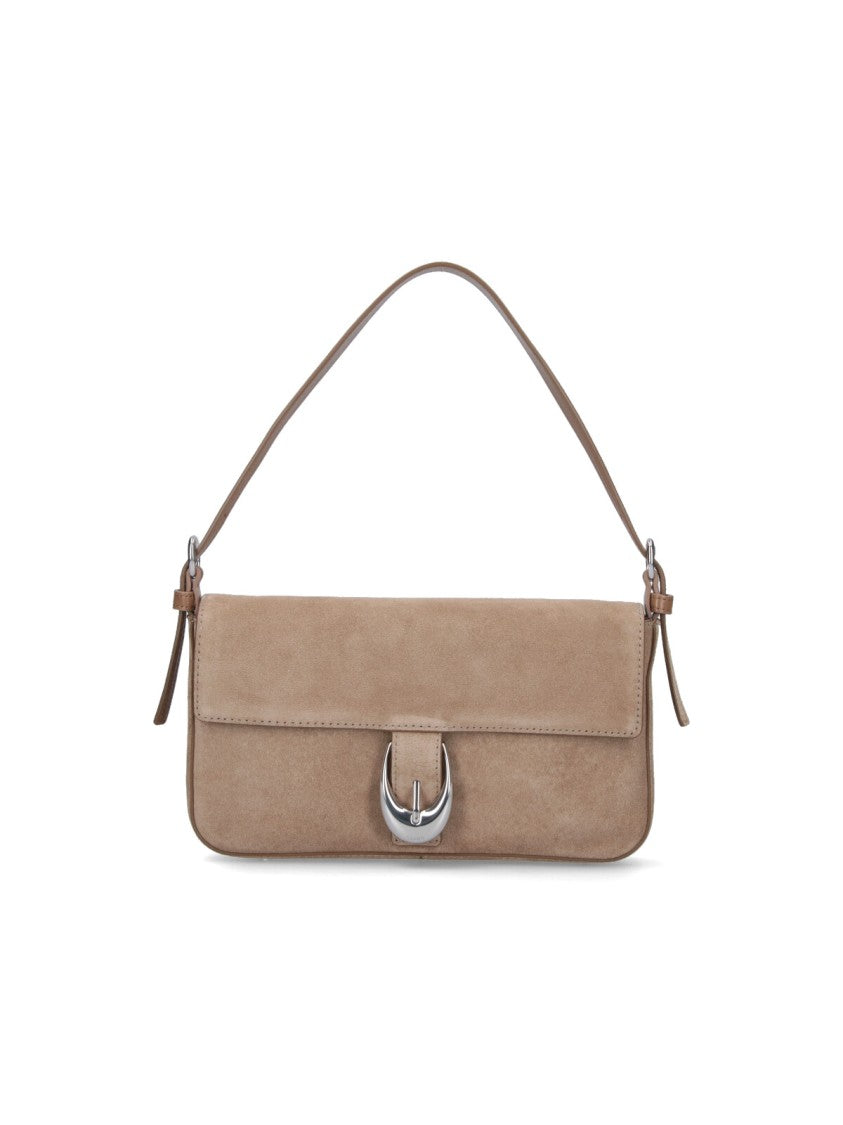 Staud "Harlow" Shoulder Bag – Beige
