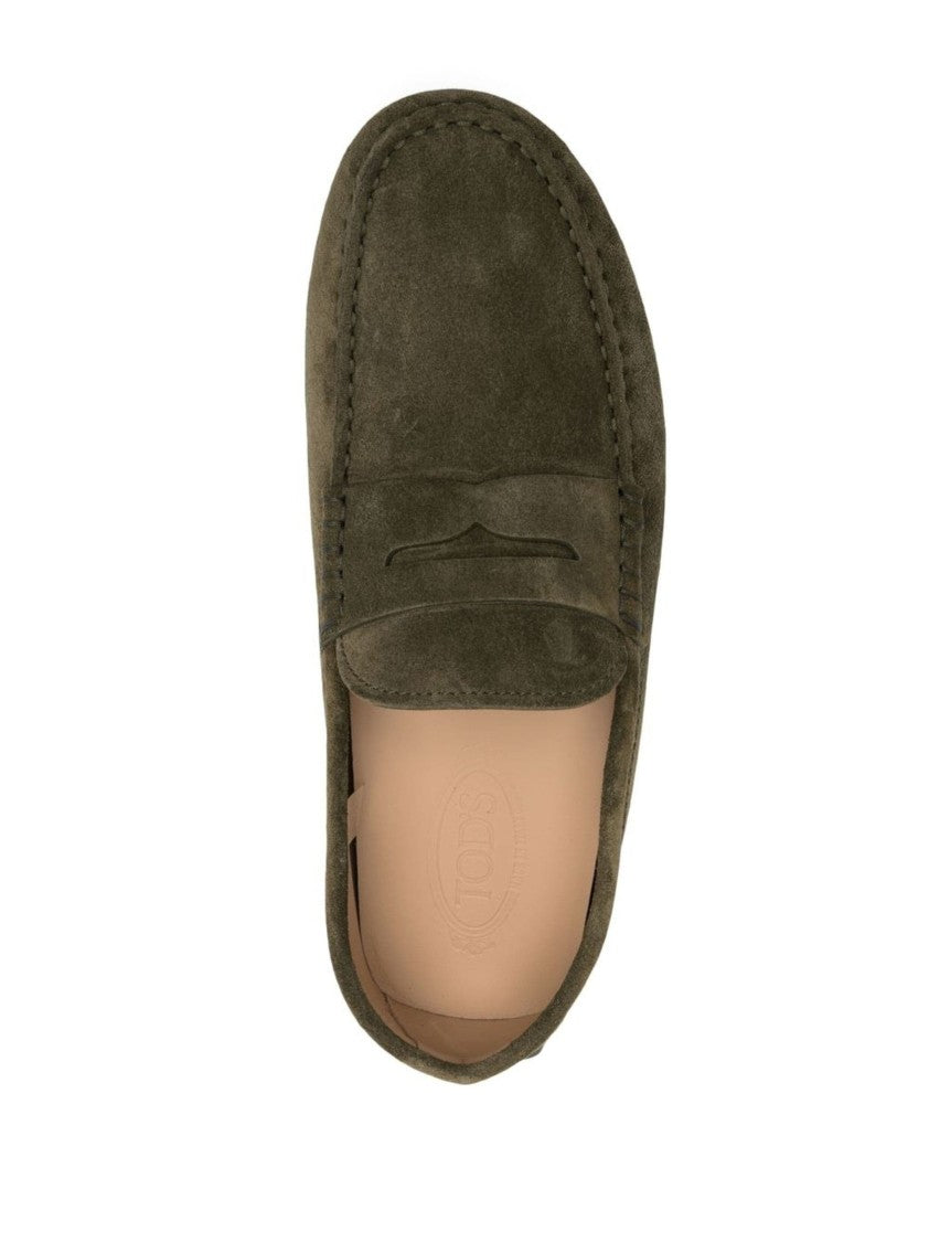Tod's Gommino Bubble Suede Mocasins