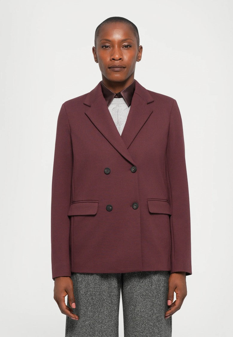 Max Mara Double-Breasted Structured Jacket With Classic Lapel