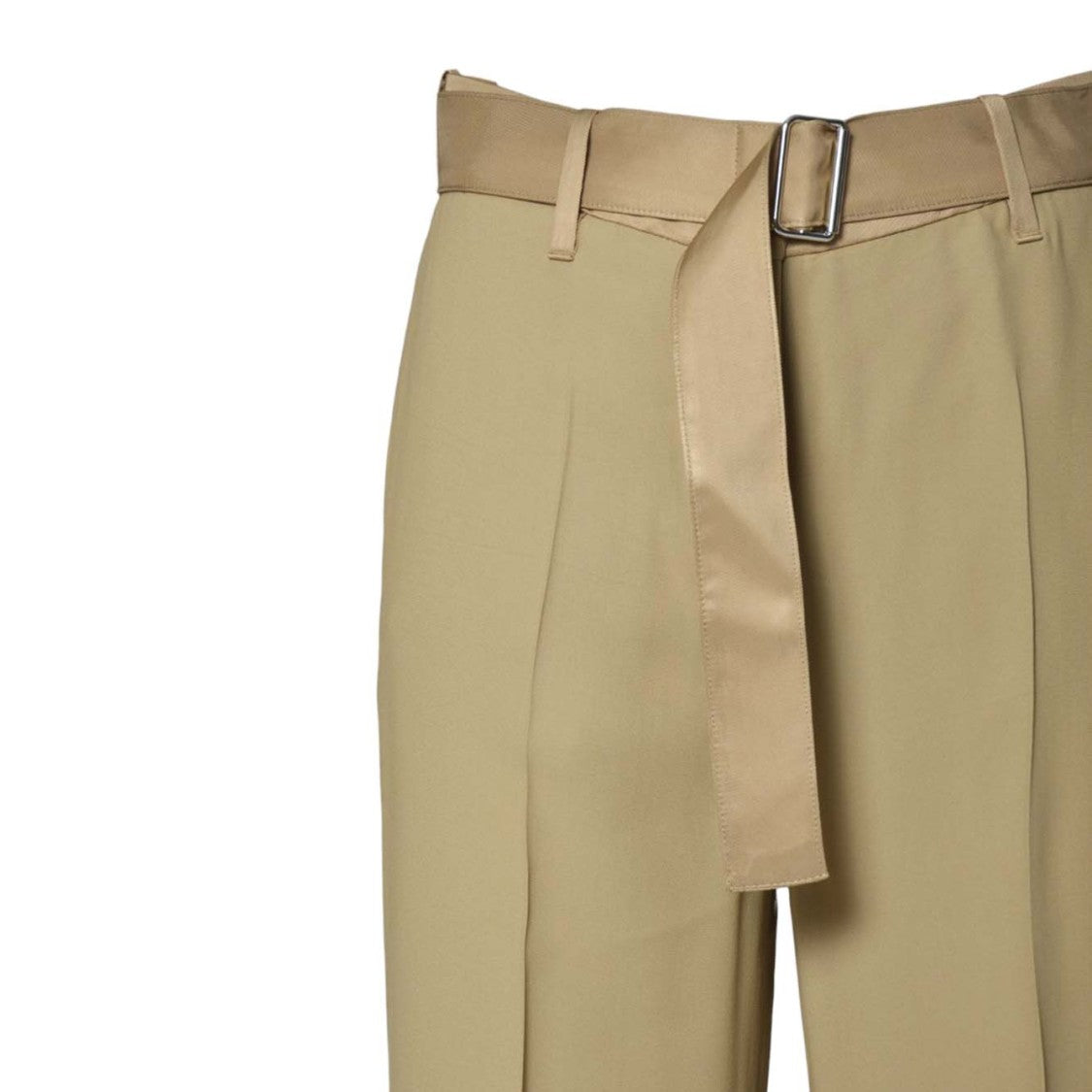 Room 52 Lara Beige Viscose Trousers With Belt